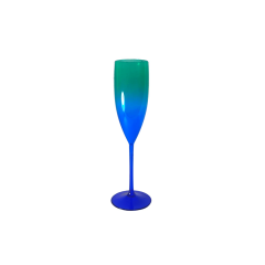 Taça De Champanhe Acqua 180ml Azul E Verde - M&Ca