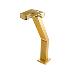 Torneira Para Lavatório De Mesa Stillo Bica Alta Ouro Polido - Docol - 90008203043