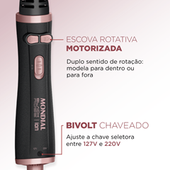 Escova De Cabelo Rotativa 1200w Erb-01 - 78986-01 - Mondial