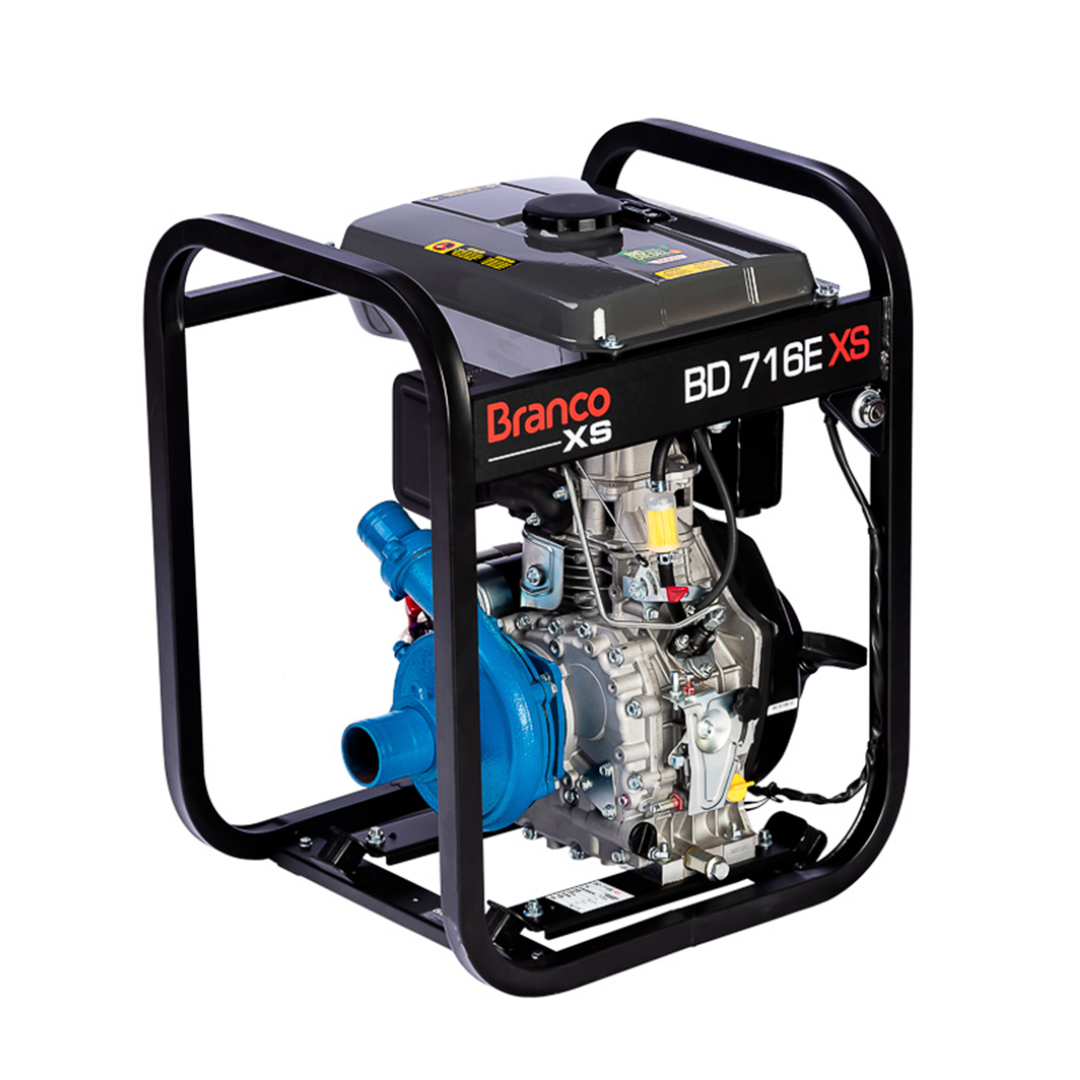 Motobomba A Diesel Centrífuga Bd 716e Xs 7cv 220v Com Partida Elétrica - Branco - 90319190