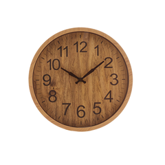 Relógio De Parede Wood 25,4x3,8cm - Lyor - 1539