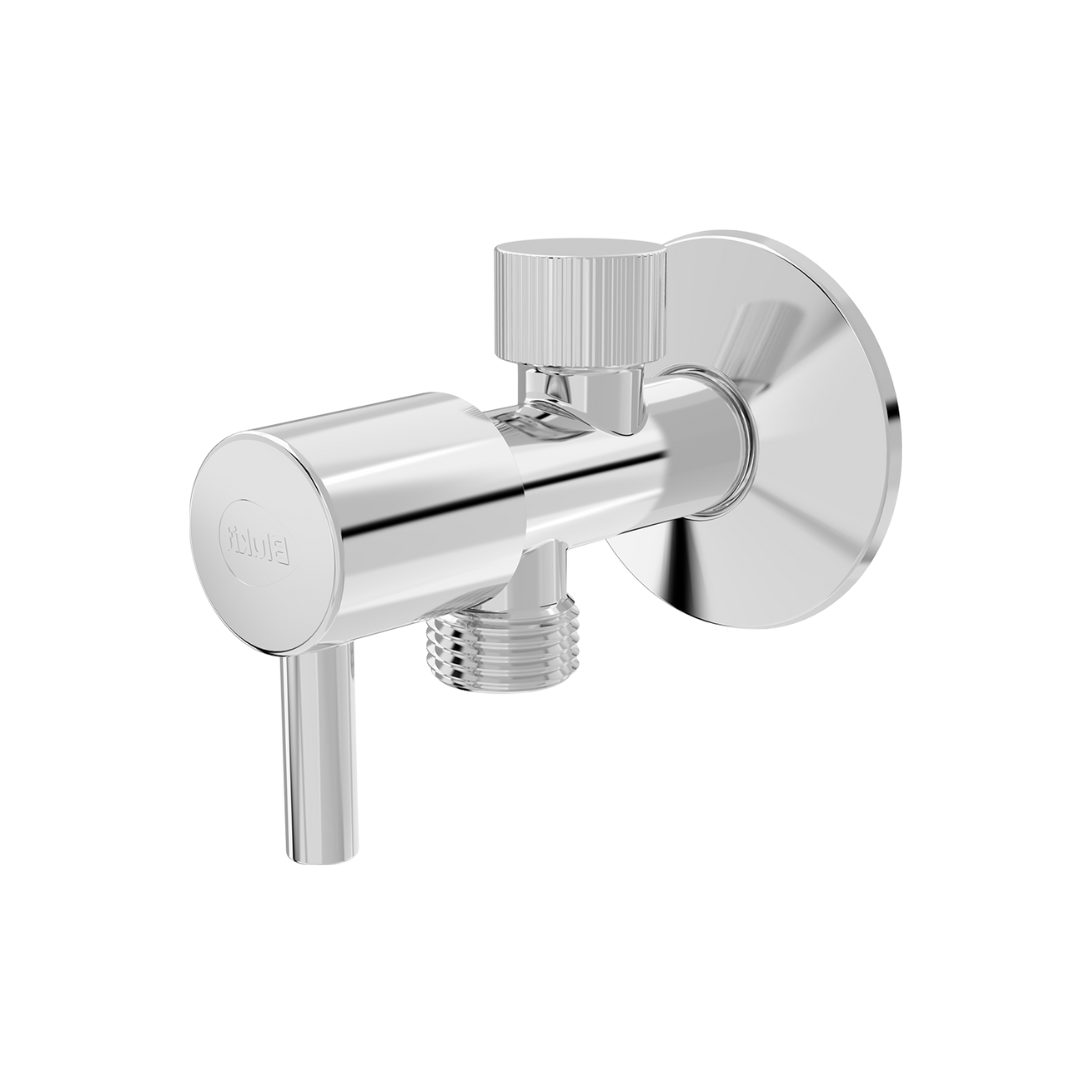 Registro Para Ducha Higiênica Com Derivação 1/4 Cromado - Blukit - 200218