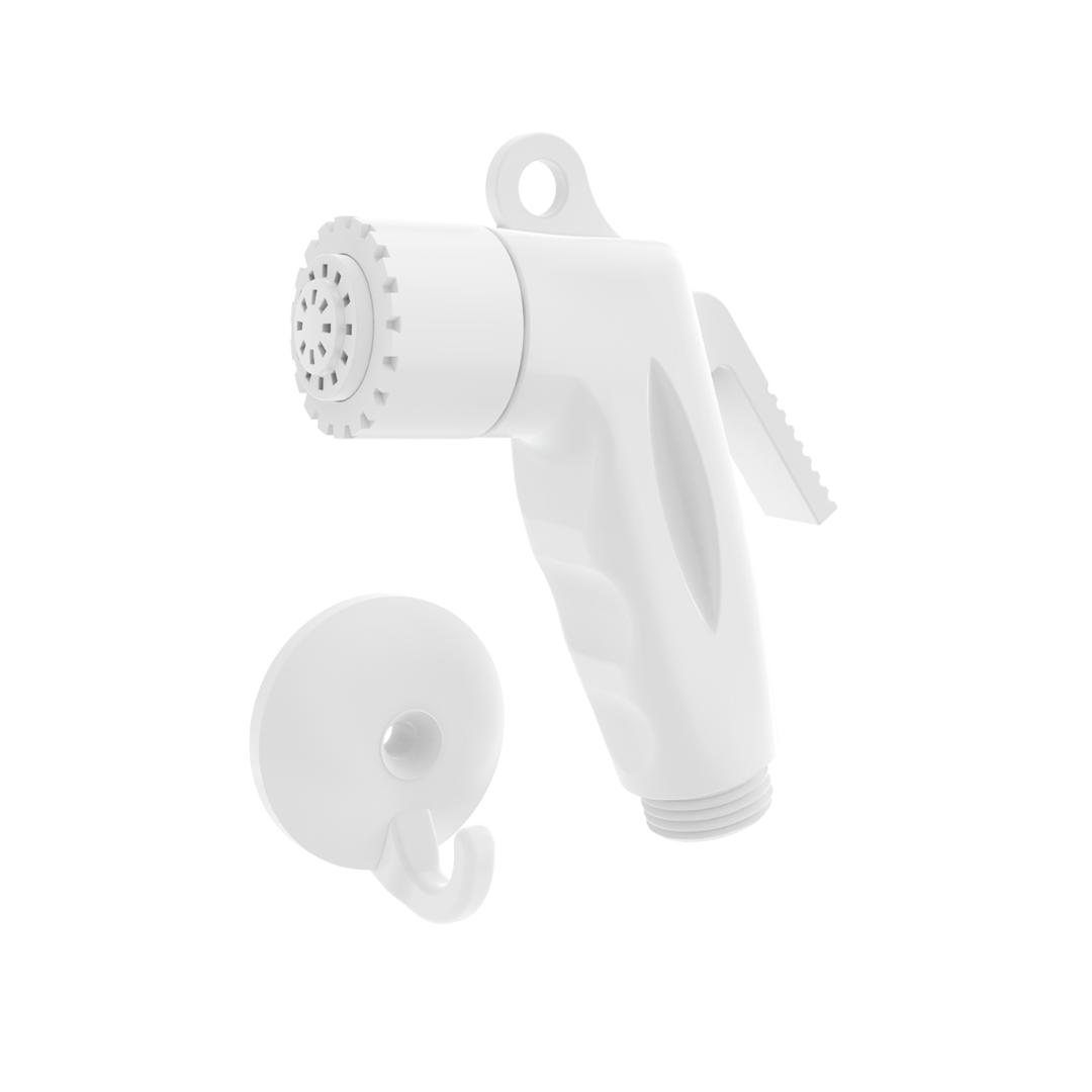 Gatilho Para Ducha Abs Pop Com Suporte Branco - Blukit - 240203