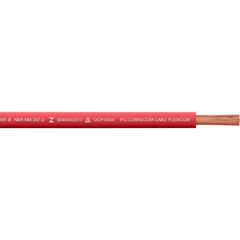 Cabo Flexível 10mm 50m Vermelho Antichamas - Cobrecom - 1150806401.50