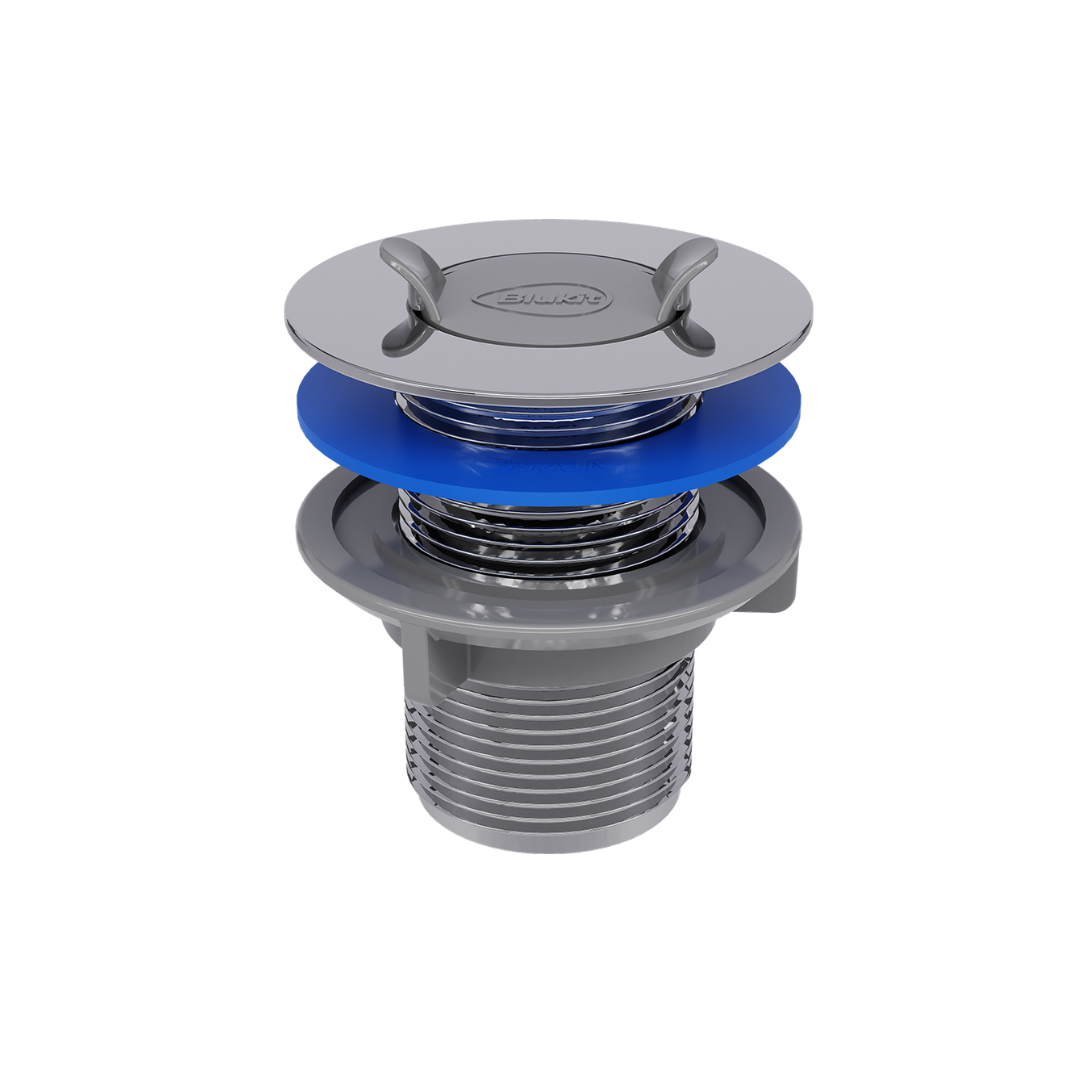 Válvula Escoamento Para Lavatório 7/8 Cromado - Blukit - 101633