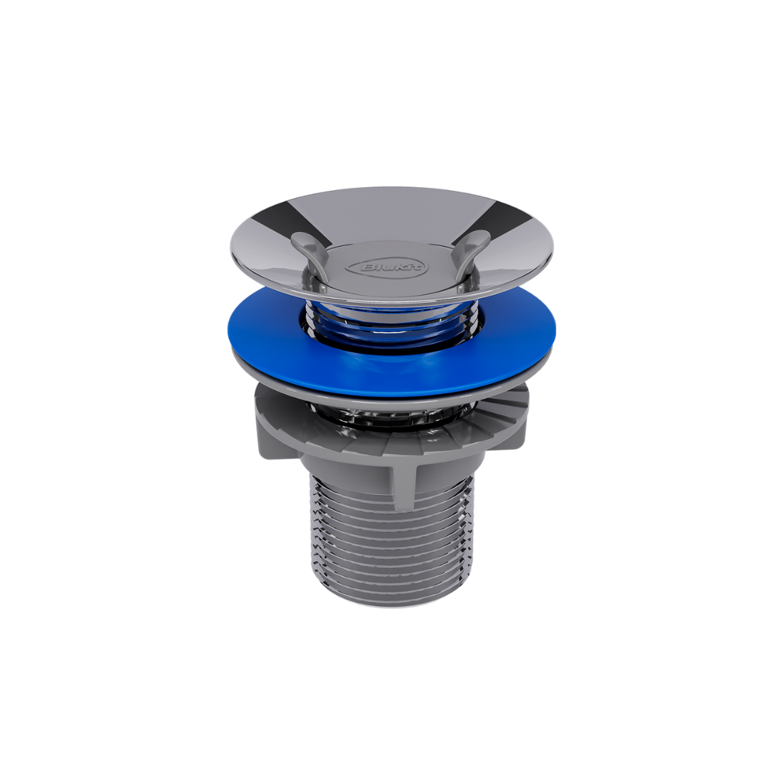 Válvula Escoamento Para Tanque 1.1/4 Cromado - Blukit - 101636