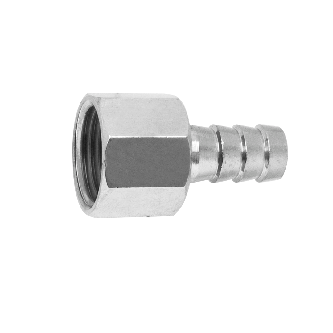 Adaptador Reto Para Gás Bsp Rosca Interna 1/2 Com Terminal De 3/8 - Blukit - 180113
