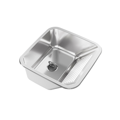 Tanque Monobloco Em Aço Inox Para Embutir 25 Litros Polido - Ghelplus - 10.04.20445