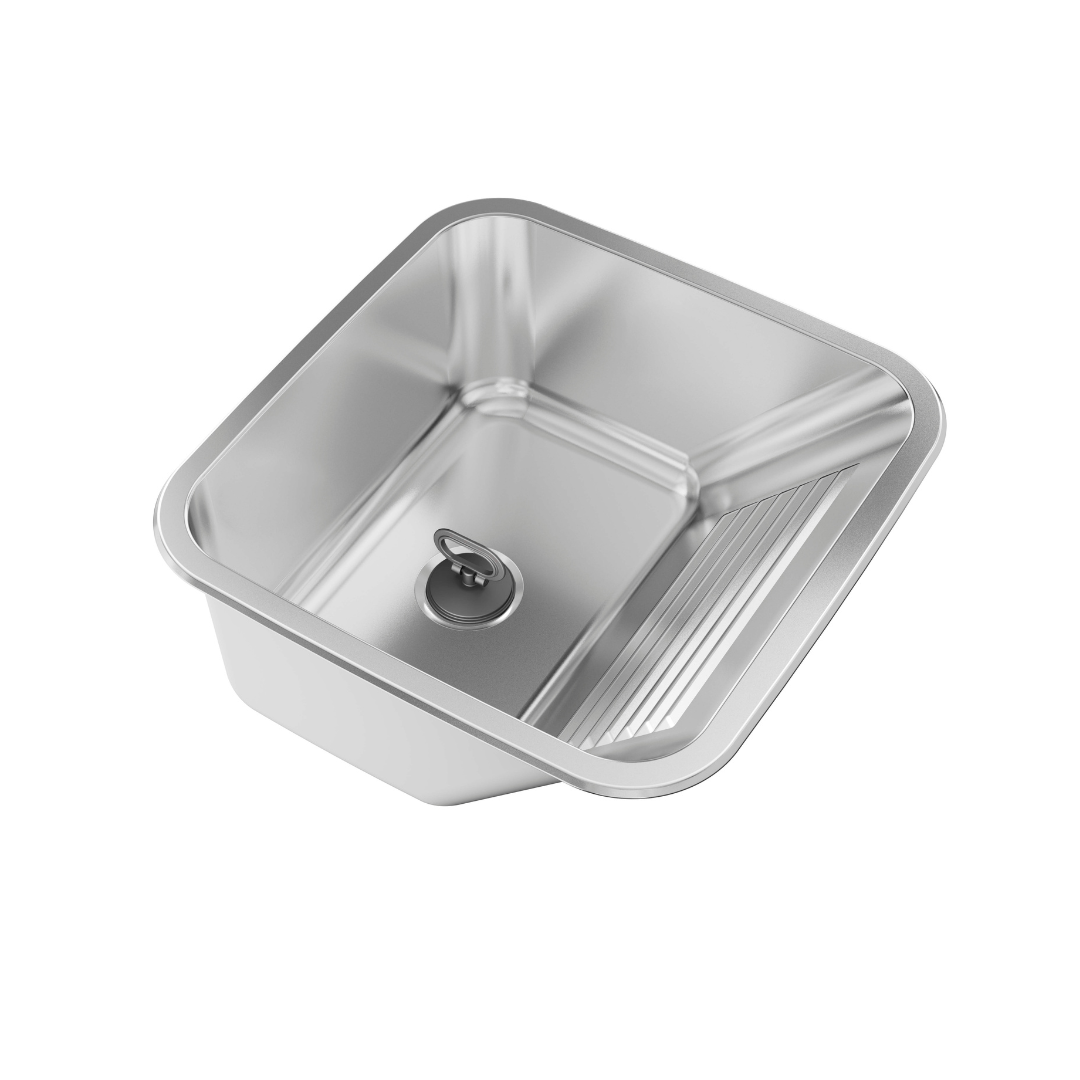 Tanque Monobloco Em Aço Inox Para Embutir 30 Litros Acetinado - Ghelplus - 10.04.20446