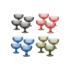 Conjunto De Taças Diamond 400ml Com 4 Peças - Unicasa - Co0500394