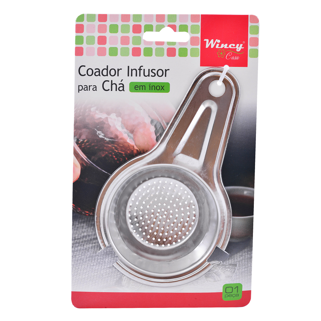 Coador Infusor Para Chá Em Aço Inoxidável - Rio De Ouro - Ixb03268