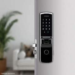 Fechadura Eletrônica Digital Com Biométria Preta Fde-201 - Pado - 52022359