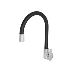 Torneira De Parede Para Cozinha Motion Cromado E Preto - Deca - 1168.C23.Pt