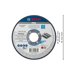 Disco De Corte Para Metal Pro 4.1/2