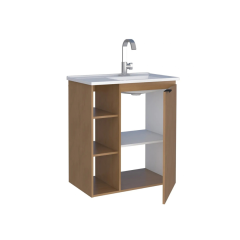 Gabinete Para Banheiro 60cm Hortênsia Jequitibá - Cozimax - P102079