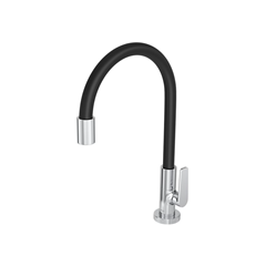 Torneira De Mesa Para Cozinha Motion Cromado E Preto - Deca - 1167.C23.Pt