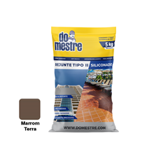 Rejunte Siliconado Tipo Ii 5kg Marrom Terra - Do Mestre