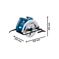 Serra Circular Gks 130 1300w 220v + Disco De Corte - Bosch - 06016c30e0