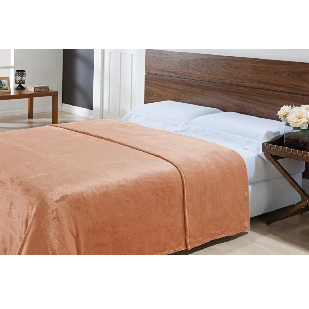 Cobertor Essen Seda Kig Pessego  - 02000772pesuni - Niazitex