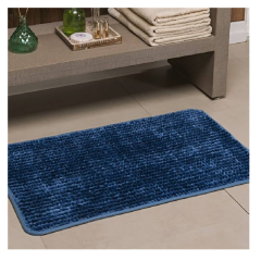 Tapete Para Banheiro Sahggy Deluxe 45x70cm Marinho - Niazitex - 05002548mriuni