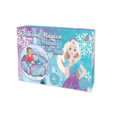 Piscina De Bolinhas Mágica Princesa Da Neve Com 80 Bolinhas - Braskit - 9500