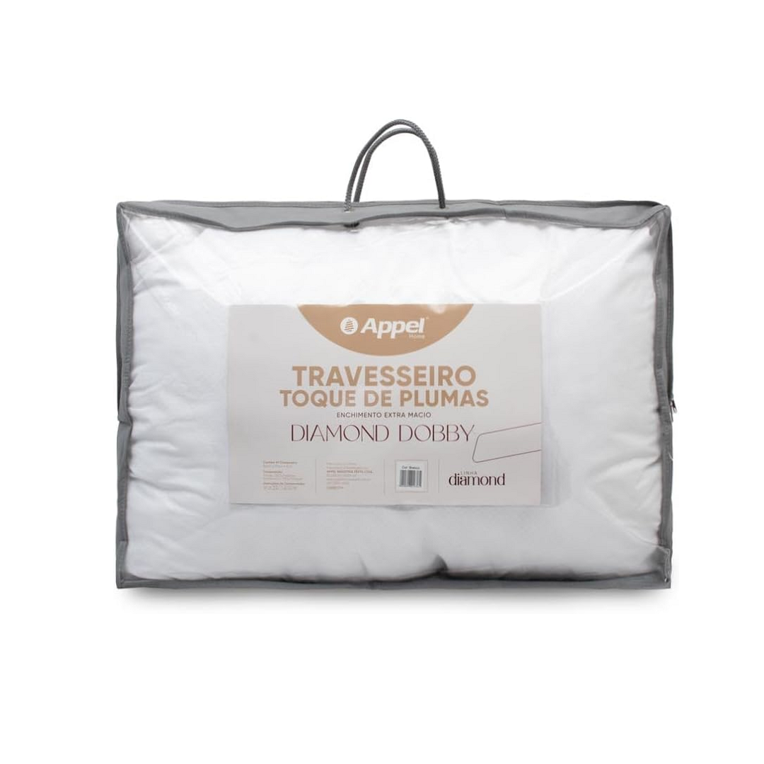 Travesseiro Toque De Plumas Diamond Dobby 50x70cm - Appel - 8504