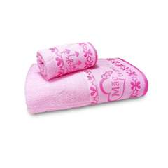 Jogo De Toalhas Mães Com 2 Peças Rosa Pel - Appel - 7502
