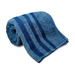 Toalha De Banho Jacquard Asti 70x140cm Azul - Corttex - 0700655