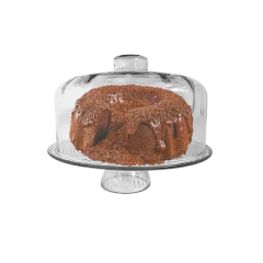 Boleira De Vidro Ravena Com Pé E Tampa 28cm - Mistral - 000121