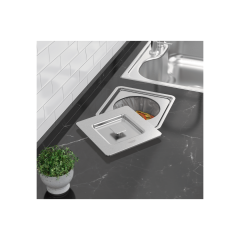 Lixeira De Embutir Clean Square Em Aço Inox 5l - Tramontina - 94518/205