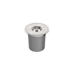 Lixeira De Embutir Clean Round Cromada Com Tampa E Balde 5l - Tramontina - 94518/005