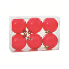 Kit Bolas De Natal 6cm Com 6 Peças Candy Sortidas - Rio De Ouro - Ntb82023