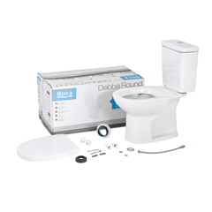 Kit Bacia Com Caixa Acoplada Round 3,6 Litros + Acessórios Branco - Roca - C329723002