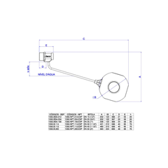 Boia Metal Bruto Para Caixa D Água 1.1/4