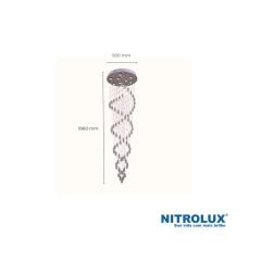Lustre Pendente Ltm-03 Cromado Gu10 - Nitrolux - 6191