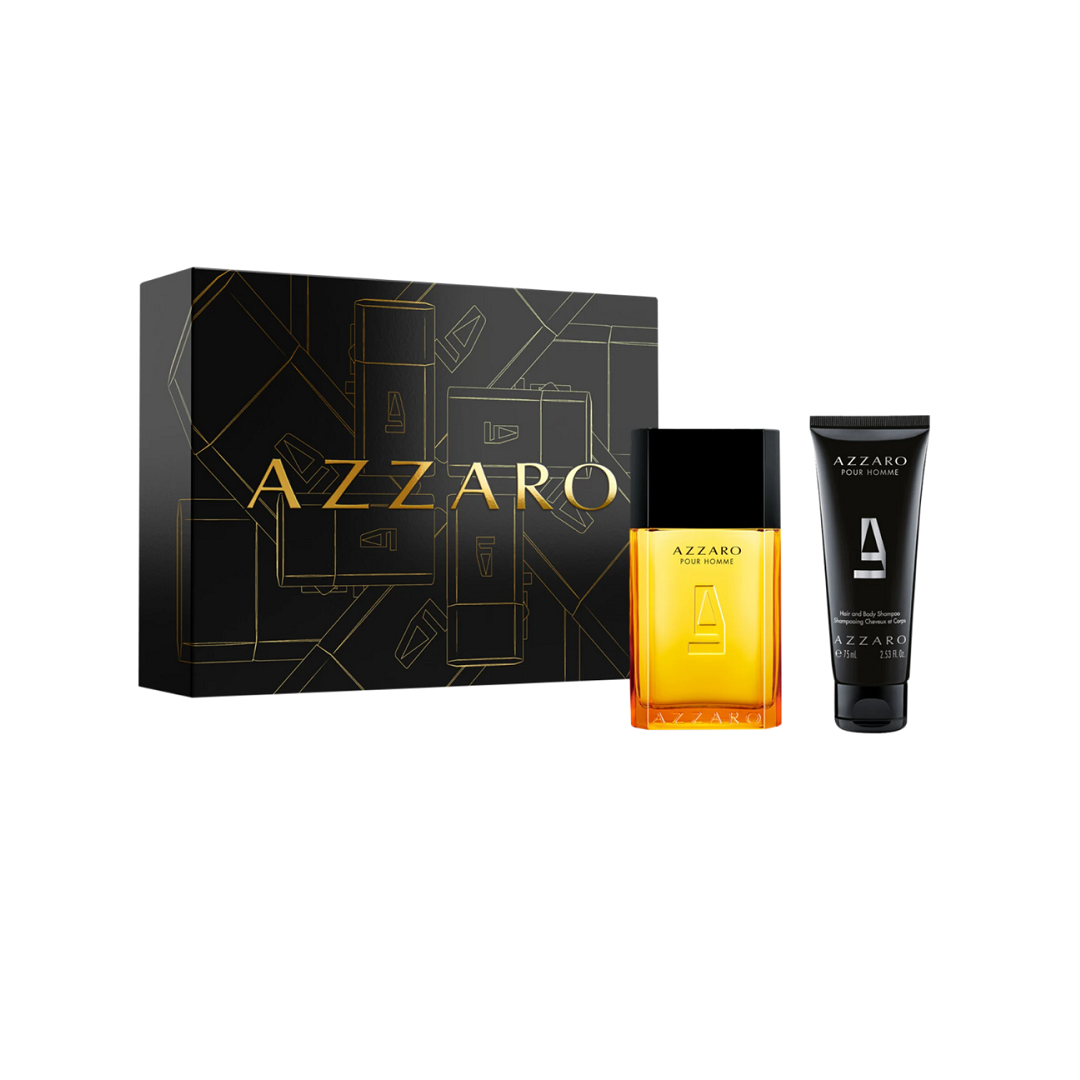 Coffret Masculino Pour Homme Eau De Toilette 100ml + Shampoo - Azzaro - 18515