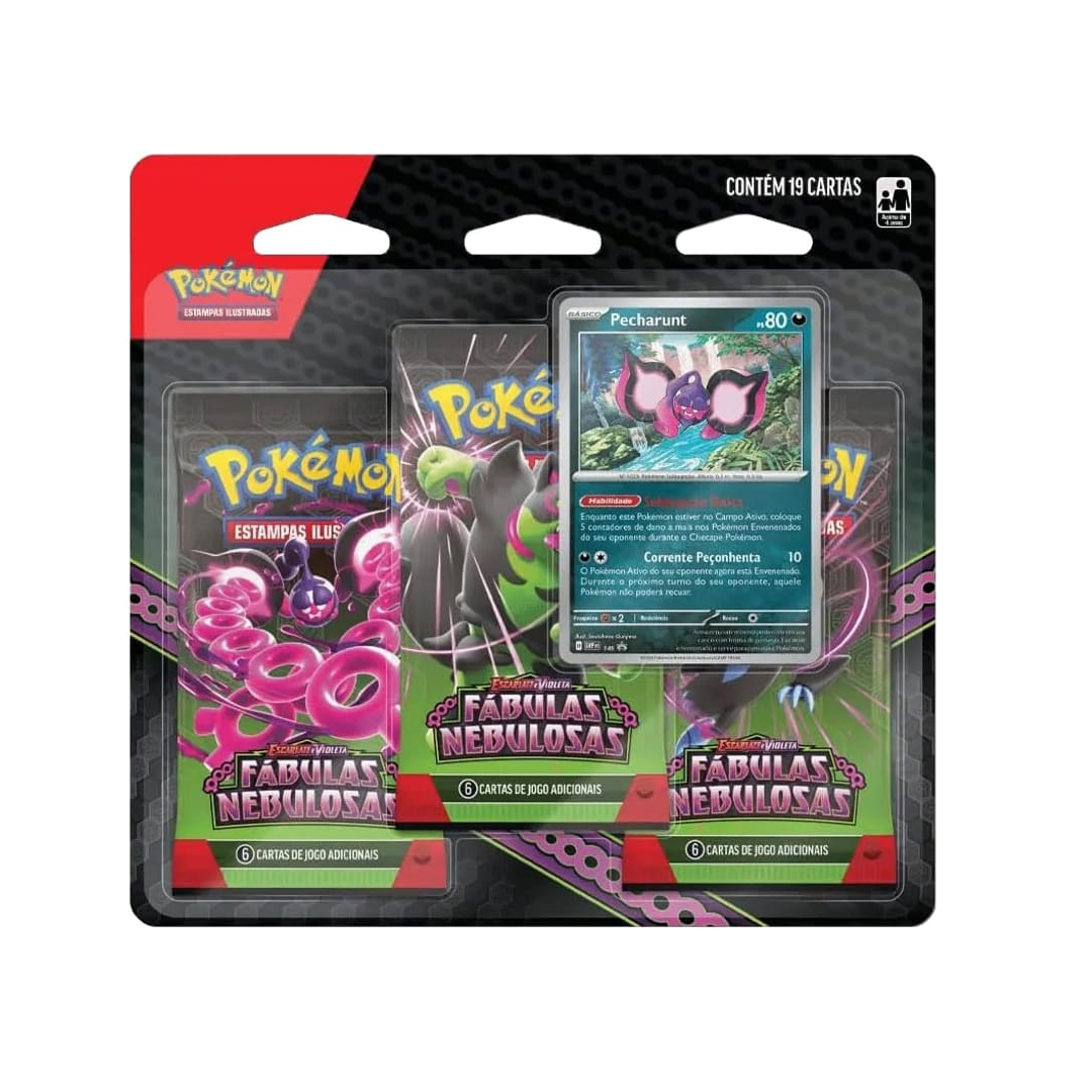Jogo Pokémon Blister Triplo Fábulas Nebulosas - Copag - 41181