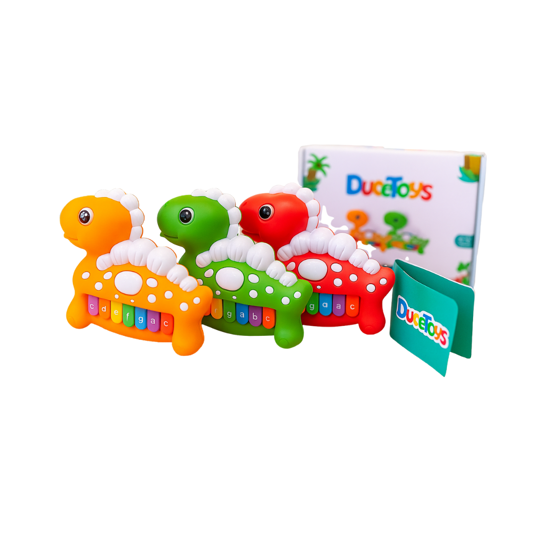 Piano Infantil Musical Dinossauro Sortido - Dute Brinquedos - Dty1221