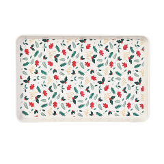 Bandeja Natalina Retangular 21x32cm Sortidas - Rio De Ouro - Ntw12032