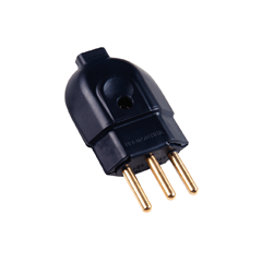 Plugue Macho 2p+T Preto 10a 250v - Tramontina - 57403103