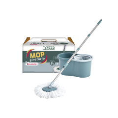 Mop Giratório Fit Cesto Plástico 8 Litros - 17737 - Rayco