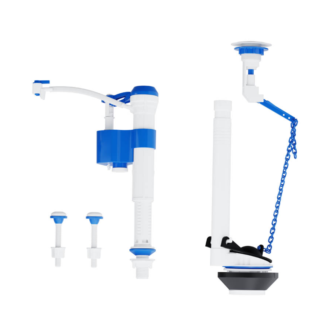 Kit Mecanismo Para Caixa Acoplada De 6l Acionamento Superior Branco - Blukit - 340215