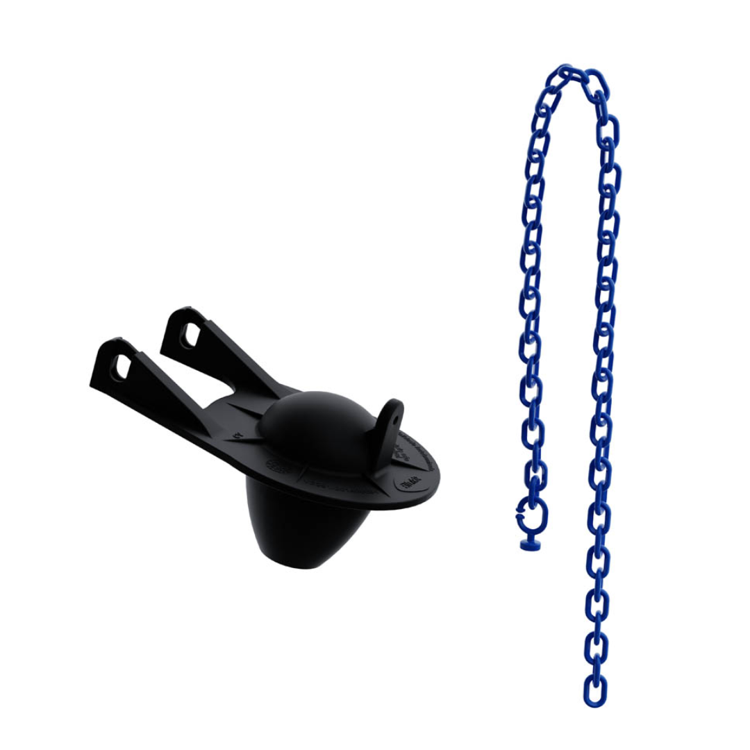Obturador Para Mecanismo Saída Para Caixa Acoplada Preto - Blukit - 340210