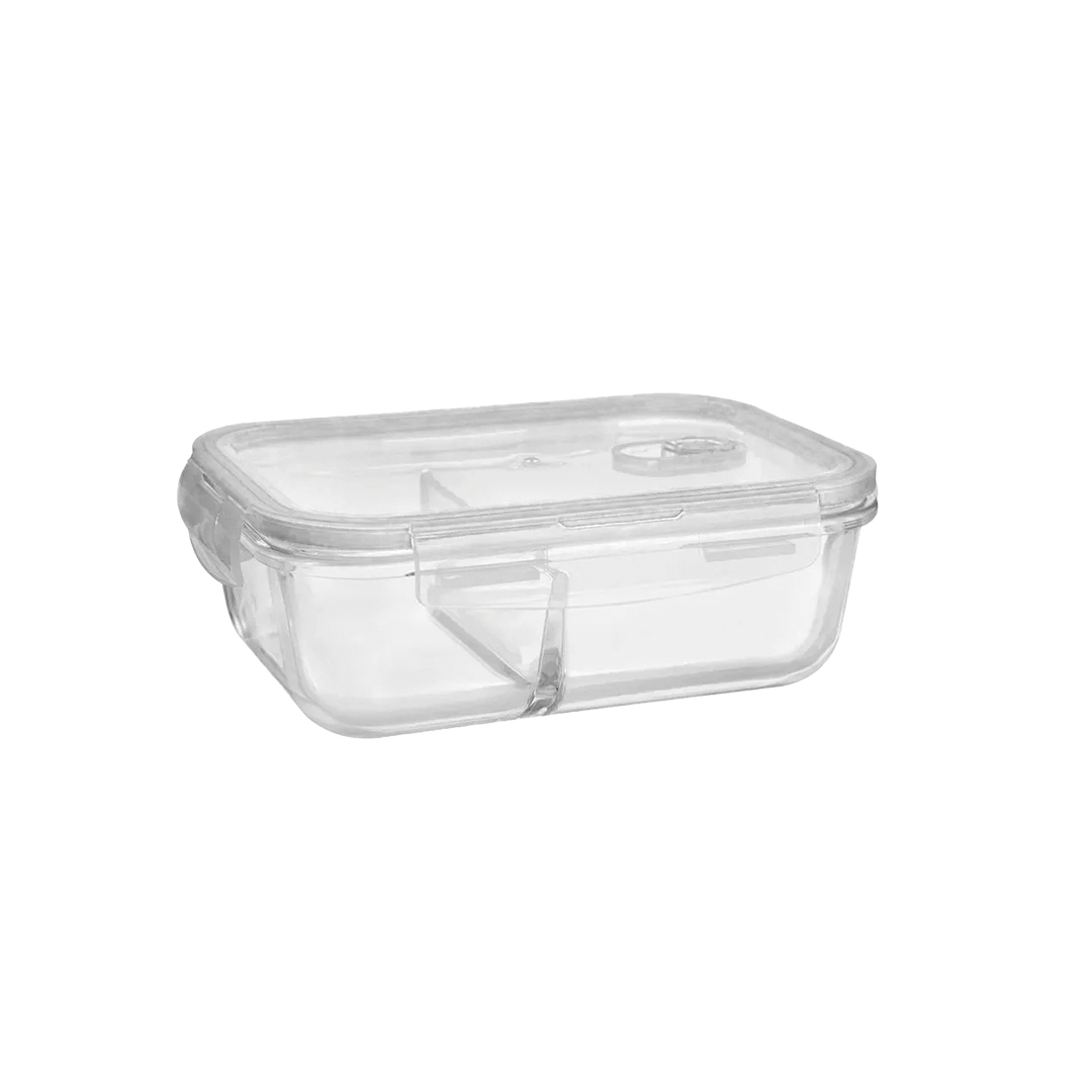 Pote Retangular Boro Com Divisória 640ml Vd23400 - Mimo Utilidade - 9761
