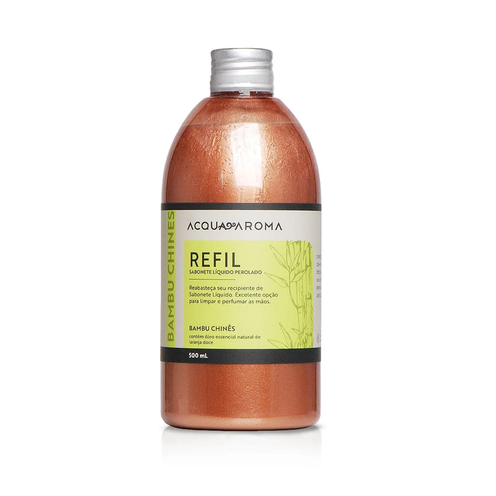 Refil Sabonete Líquido Dia A Dia Perolado Bambu Chinês De 500ml - Acquaroma