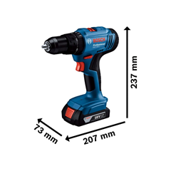 Parafusadeira E Furadeira De Impacto A Bateria Gsb 183-Li 18v 220v Com Maleta - Bosch - 06019k91e3