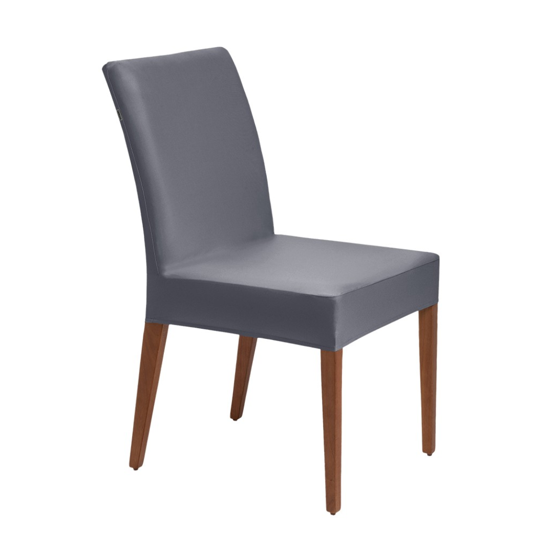 Capa Para Cadeira Hidrorrepelente Malha Cinza - Adomes - 693hidrocz