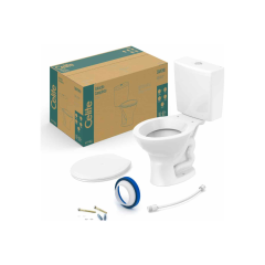 Kit Bacia Com Caixa Acoplada 3/6 + Assento E Acessórios Saveiro Branco - Celite - 1027230010300