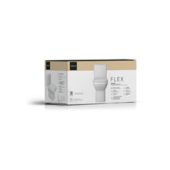 Kit Bacia Com Caixa Acoplada Flex + Acessórios Branco Botão Cromado - Deca - Kp.381.17