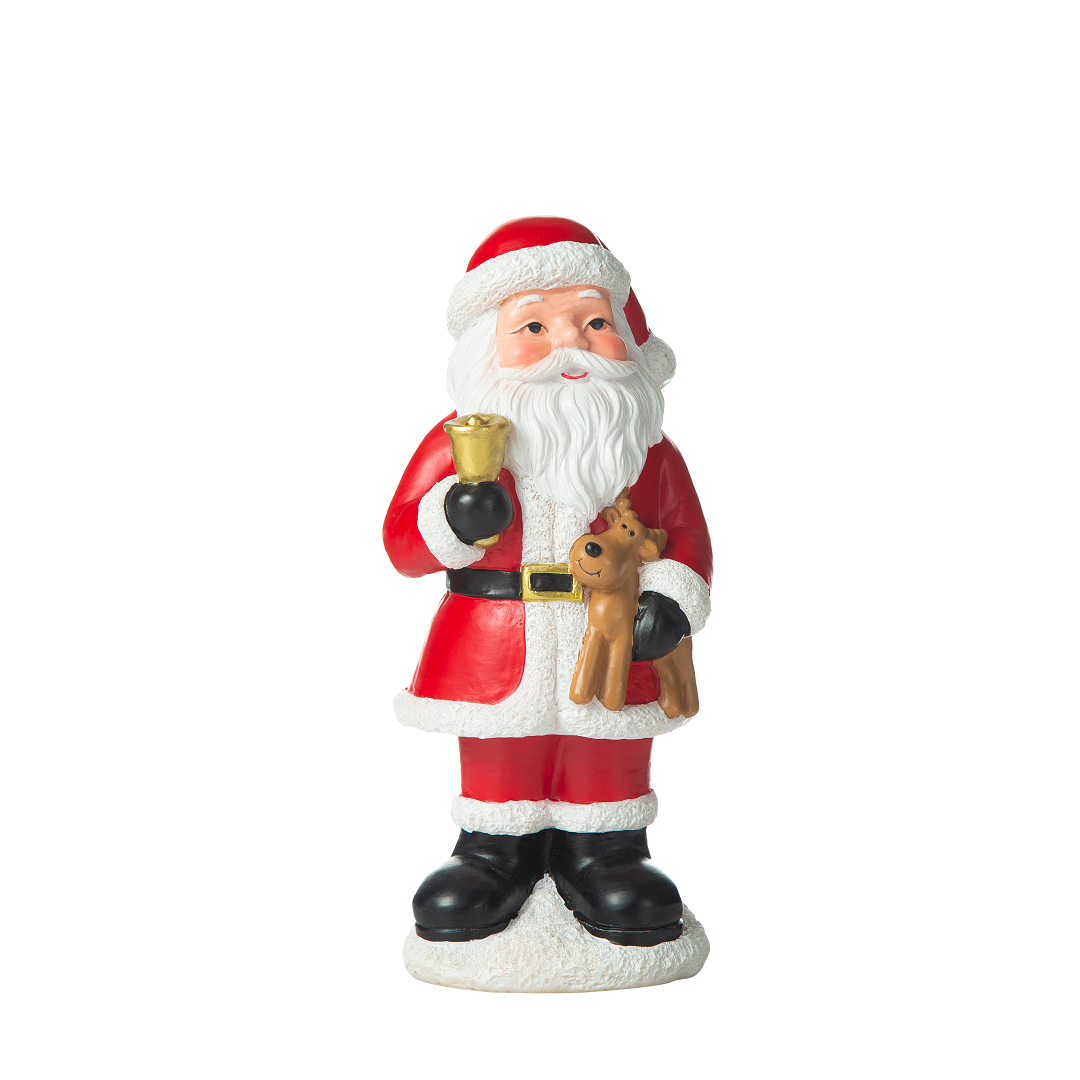Papai Noel Mini Com Sino Dourado Para Decoração - Rio De Ouro - Ntd90023